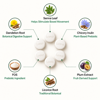Luveva 100% Plant Based Herbal Laxatives